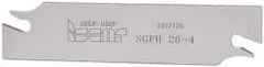 Iscar - 1.0236" Blade Height, 1/8" Blade Width, 4.3307" OAL, Right Hand Cut, Single End Indexable Cut-Off Blade - SGFH Blade, Self Grip Series - Eagle Tool & Supply