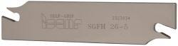 Iscar - 1.0236" Blade Height, 0.1575" Blade Width, 4.3307" OAL, Right Hand Cut, Single End Indexable Cut-Off Blade - SGFH Blade, Self Grip Series - Eagle Tool & Supply