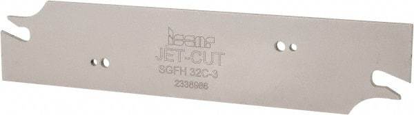 Iscar - 1-1/4" Blade Height, 1/8" Blade Width, 5.9055" OAL, Right Hand Cut, Indexable Cut-Off Blade - SGFH Blade - Eagle Tool & Supply