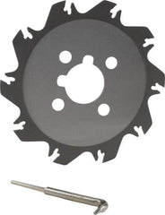 Iscar - Arbor Hole Connection, 1.55" Depth of Cut, 6.3" Cutter Diam, 1-1/2" Hole Diam, 10 Tooth Indexable Slotting Cutter - SGSF Toolholder, GSF. Insert - Eagle Tool & Supply