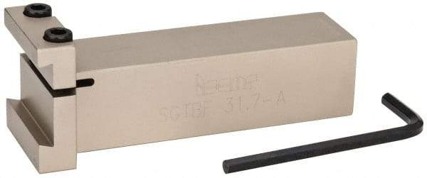 Iscar - Tool Block Style SGTBF, 1.26" Blade Height, 5" OAL, 1.9"& OAH, Indexable Cutoff Blade Tool Block - 1-1/4" Shank Height, 1-1/4" Shank Width, Reversible, Series Self Grip - Eagle Tool & Supply