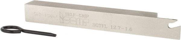 Iscar - SGTF, Left Hand Cut, 1.18" Max Workpc Diam, GFN, GFR Insert, Indexable Cutoff Toolholder - 1/2" Shank Width, 1/2" Shank Height, 4.3" OAL - Eagle Tool & Supply