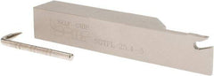 Iscar - SGTF, Left Hand Cut, 3" Max Workpc Diam, GFN, GFR Insert, Indexable Cutoff Toolholder - 1" Shank Width, 1" Shank Height, 5.9" OAL - Eagle Tool & Supply