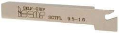 Iscar - SGTF, Left Hand Cut, 1.06" Max Workpc Diam, GFN, GFR Insert, Indexable Cutoff Toolholder - 3/8" Shank Width, 3/8" Shank Height, 3" OAL - Eagle Tool & Supply