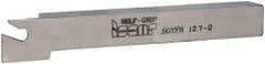 Iscar - SGTF, Right Hand Cut, 1-1/4" Max Workpc Diam, GFN, GFR Insert, Indexable Cutoff Toolholder - 1/2" Shank Width, 1/2" Shank Height, 4.3" OAL - Eagle Tool & Supply