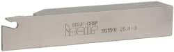 Iscar - SGTF, Right Hand Cut, 2-1/4" Max Workpc Diam, GFN, GFR Insert, Indexable Cutoff Toolholder - 1" Shank Width, 1" Shank Height, 5.9" OAL - Eagle Tool & Supply