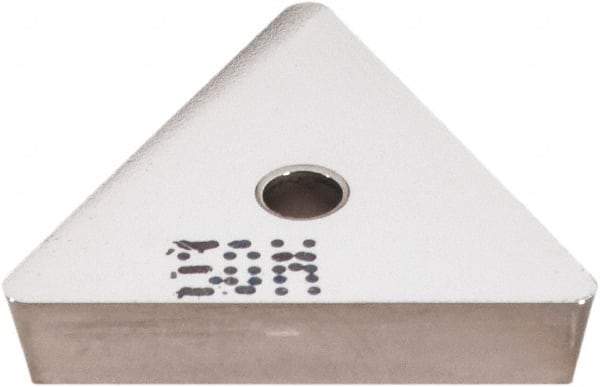 Iscar - TPU322 Grade IC50M Carbide Milling Insert - Uncoated, 1/8" Thick, 3/8" Inscribed Circle, 0.79mm Corner Radius - Eagle Tool & Supply