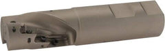 Iscar - 1" Cut Diam, 1.47" Max Depth of Cut, 1" Shank Diam, 4-1/4" OAL, Indexable Square Shoulder End Mill - AP.T 1003.. Inserts, Weldon Shank, 90° Lead Angle, Series Helimill - Eagle Tool & Supply