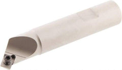 Iscar - 45° Lead Angle, 0.91" Max Cut Diam, 0.472" Min Cut Diam, 0.22" Max Depth of Cut, Indexable Chamfer and Angle End Mill - 1 Insert, SDMT-AD-N Insert Style, 3.94" Overall Length, Straight Shank, 45° Included Angle - Eagle Tool & Supply