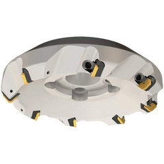 Iscar - 2" Cut Diam, 3/4" Arbor Hole, 0.23" Max Depth of Cut, 45° Indexable Chamfer & Angle Face Mill - 4 Inserts, SEKN/R 12... Insert, Right Hand Cut, 4 Flutes, Series F45E - Eagle Tool & Supply