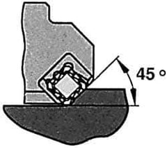 Iscar - 3" Cut Diam, 1" Arbor Hole, 0.23" Max Depth of Cut, 45° Indexable Chamfer & Angle Face Mill - 6 Inserts, SEKN/R 12... Insert, Right Hand Cut, 6 Flutes, Series F45E - Eagle Tool & Supply