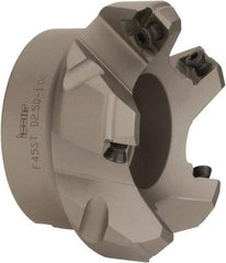 Iscar - 2-1/2" Cut Diam, 1" Arbor Hole, 0.26" Max Depth of Cut, 45° Indexable Chamfer & Angle Face Mill - 5 Inserts, SE.. 1204...\xB6SE.. 12T3.. Insert, Right Hand Cut, 5 Flutes, Series F45ST - Eagle Tool & Supply