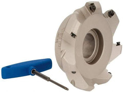 Iscar - 5" Cut Diam, 1-1/2" Arbor Hole, 0.26" Max Depth of Cut, 45° Indexable Chamfer & Angle Face Mill - 7 Inserts, SE.. 1204...\xB6SE.. 12T3.. Insert, Right Hand Cut, 7 Flutes, Series F45ST - Eagle Tool & Supply