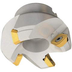 Iscar - 6.44" Cut Diam, 2" Arbor Hole, 0.26" Max Depth of Cut, 45° Indexable Chamfer & Angle Face Mill - 8 Inserts, SEKT\xB6SEMT Insert, 8 Flutes, Series IscarMill - Eagle Tool & Supply