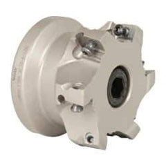 Iscar - 6 Inserts, 2-1/2" Cut Diam, 1" Arbor Diam, 0.56" Max Depth of Cut, Indexable Square-Shoulder Face Mill - 0/90° Lead Angle, 1-3/4" High, AD..1505.. & HM90 AD..1505.. Insert Compatibility, Series HM90 - Eagle Tool & Supply