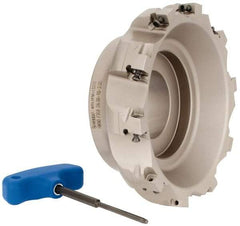 Iscar - 10 Inserts, 6" Cut Diam, 2" Arbor Diam, 0.56" Max Depth of Cut, Indexable Square-Shoulder Face Mill - 0/90° Lead Angle, 2.38" High, AD..1505.. & HM90 AD..1505.. Insert Compatibility, Series HM90 - Eagle Tool & Supply