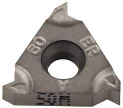 Iscar - 16ER External Right Hand 48-16 Partial Profile 60° Laydown Threading Insert - Grade IC50M, Uncoated Coated Carbide, 9.53mm Inscribed Circle - Eagle Tool & Supply
