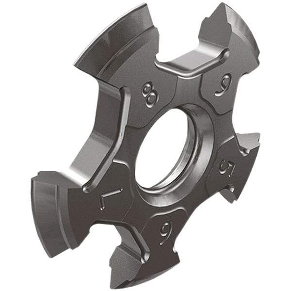 Iscar - 16ERM External Right Hand ISO Laydown Threading Insert - Grade IC250, TiCN/TiN Coated Carbide, 9.53mm Inscribed Circle - Eagle Tool & Supply