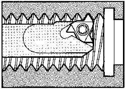 Iscar - Internal Thread, Left Hand Cut, 1" Shank Width x 1" Shank Height Indexable Threading Toolholder - 8" OAL, R 22 Insert Compatibility, SI Toolholder, Series SIL - Eagle Tool & Supply