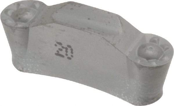 Iscar - 630TGMF Grade IC20, 6mm Cutting Width Carbide Grooving Insert - 3mm Max Depth of Cut, Neutral, 0.118" Corner Radius, Uncoated - Eagle Tool & Supply