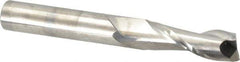 Niagara Cutter - 3/8", 1-1/8" LOC, 3/8" Shank Diam, 3" OAL, 2 Flute, Solid Carbide Square End Mill - Single End, Uncoated, Spiral Flute, 30° Helix, Centercutting, Right Hand Cut, Right Hand Flute, Series C230 - Eagle Tool & Supply