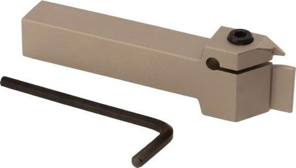 Iscar - TGD, External, Right Hand, 7.5mm Max Depth of Cut, 0.1181 to 1/8" Groove Width, Indexable Grooving Tool Holder - TGMF 3.. Insert Compatibility, 16mm Shank Height, 16mm Shank Width, 100mm OAL - Eagle Tool & Supply