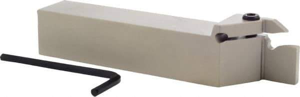 Iscar - TGD, External, Right Hand, 0.7" Max Depth of Cut, 0.197" Max Groove Width, Indexable Grooving Tool Holder - TGM... Insert Compatibility, 1" Shank Height, 1" Shank Width, 5-1/2" OAL - Eagle Tool & Supply