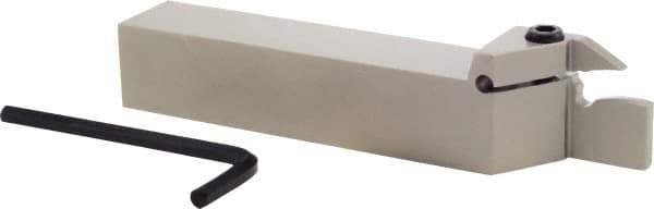Iscar - TGD, External, Right Hand, 0.86" Max Depth of Cut, 0.236 to 1/4" Groove Width, Indexable Grooving Tool Holder - TGMF 6.. Insert Compatibility, 1" Shank Height, 1" Shank Width, 6" OAL - Eagle Tool & Supply