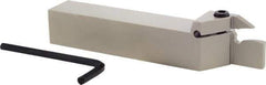 Iscar - TGD, External, Right Hand, 0.86" Max Depth of Cut, 0.236 to 1/4" Groove Width, Indexable Grooving Tool Holder - TGMF 6.. Insert Compatibility, 1" Shank Height, 1" Shank Width, 6" OAL - Eagle Tool & Supply