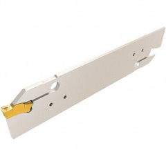 Iscar - 3" Groove Width, 18mm Max Depth of Cut, Neutral Cut, TGHN Indexable Grooving Blade - TGMF (Full Radius), TGMF/P Insert Style, Series Top Grip - Eagle Tool & Supply