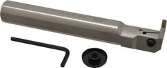 Iscar - TGI, Internal, Right Hand, 0.7" Max Depth of Cut, 0.236 to 1/4" Groove Width, Indexable Grooving Tool Holder - TGMF Insert Compatibility, 1-1/4" Shank Width, 8.65" OAL, Through Coolant - Eagle Tool & Supply