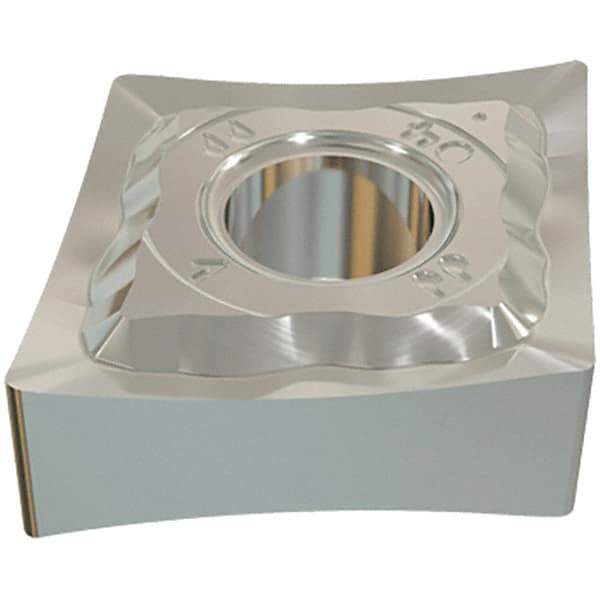 Iscar - CNMG432 PP Grade IC10 Carbide Turning Insert - Uncoated, 80° Diamond, 1/2" Inscr Circle, 3/16" Thick, 1/32" Corner Radius - Eagle Tool & Supply