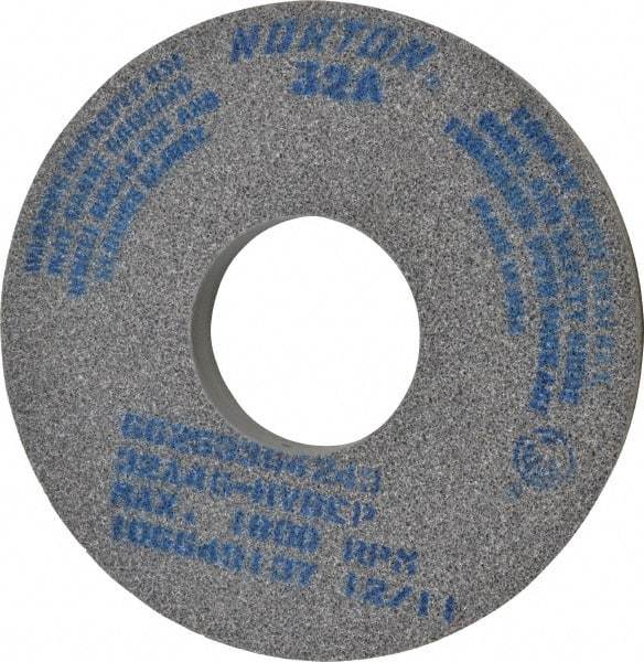 Norton - 14" Diam x 5" Hole x 1-1/2" Thick, H Hardness, 46 Grit Surface Grinding Wheel - Aluminum Oxide, Type 1, Coarse Grade, 1,800 Max RPM, Vitrified Bond, No Recess - Eagle Tool & Supply