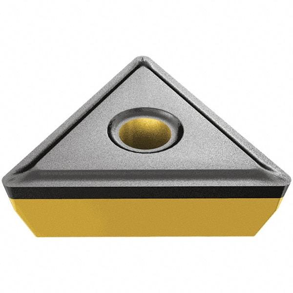 Iscar - TPMR322 Grade IC20N Carbide Turning Insert - Uncoated, 60° Triangle, 3/8" Inscr Circle, 1/8" Thick, 1/32" Corner Radius - Eagle Tool & Supply