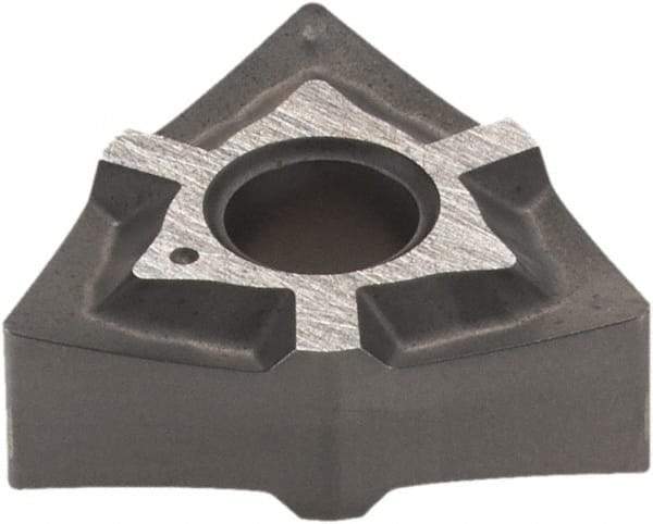 Iscar - WNMG3-1 PP Grade IC10 Carbide Turning Insert - Uncoated, 80° Trigon, 3/8" Inscr Circle, 5/32" Thick, 1/64" Corner Radius - Eagle Tool & Supply