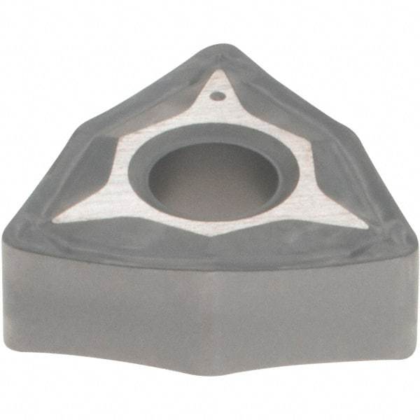 Iscar - WNMG3-2 NF Grade IC20 Carbide Turning Insert - Uncoated, 80° Trigon, 3/8" Inscr Circle, 5/32" Thick, 1/32" Corner Radius - Eagle Tool & Supply