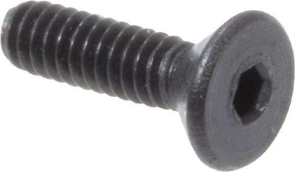Value Collection - #0-80 UNF Hex Socket Drive, 82° Flat Screw - Alloy Steel, Black Oxide Finish, Fully Threaded, 1/4" OAL - Eagle Tool & Supply