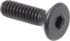 Value Collection - #0-80 UNF Hex Socket Drive, 82° Flat Screw - Alloy Steel, Black Oxide Finish, Fully Threaded, 1/4" OAL - Eagle Tool & Supply
