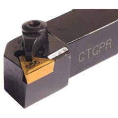 Iscar - CTGP, Right Hand Cut, 1" Shank Height x 1" Shank Width, Neutral/Positive Rake Indexable Turning Toolholder - 6" OAL, TP..32.. Insert Compatibility, Series Isoturn - Eagle Tool & Supply