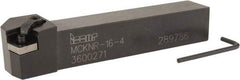 Iscar - MCKN, Right Hand Cut, 75° Lead Angle, 1" Shank Height x 1" Shank Width, Negative Rake Indexable Turning Toolholder - 6" OAL, CN..43.. Insert Compatibility, Series Isoturn - Eagle Tool & Supply