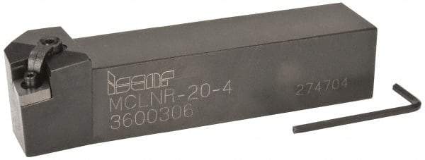 Iscar - MCLN, Right Hand Cut, 5° Lead Angle, 1-1/4" Shank Height x 1-1/4" Shank Width, Negative Rake Indexable Turning Toolholder - 6" OAL, CN.. Insert Compatibility, Series Comlock - Eagle Tool & Supply
