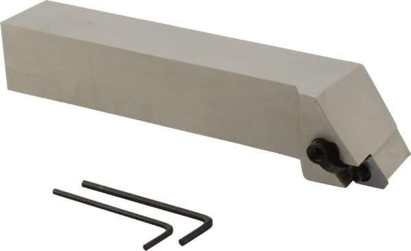 Iscar - MDJN, Left Hand Cut, 93° Lead Angle, 1" Shank Height x 1" Shank Width, Negative Rake Indexable Turning Toolholder - 6" OAL, DN.. Insert Compatibility, Series Isoturn - Eagle Tool & Supply