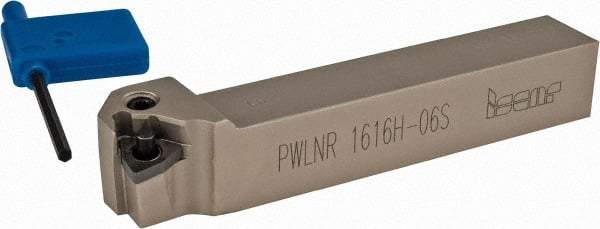 Iscar - PWLN, Right Hand Cut, 16mm Shank Height x 16mm Shank Width, Negative Rake Indexable Turning Toolholder - 100mm OAL, WN.. Insert Compatibility, Series Isoturn - Eagle Tool & Supply
