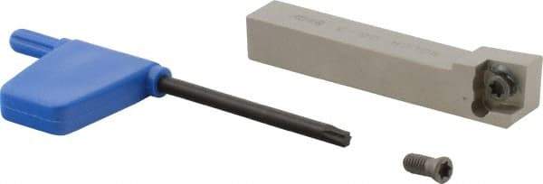 Iscar - SCLC, Right Hand Cut, 3/8" Shank Height x 3/8" Shank Width, Neutral Rake Indexable Turning Toolholder - 2-1/2" OAL, CC.T 3 Insert Compatibility, Series Isoturn - Eagle Tool & Supply