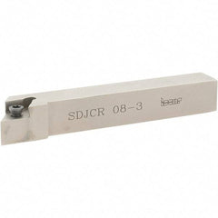 Iscar - SDJC, Right Hand Cut, 1/2" Shank Height x 1/2" Shank Width, Neutral Rake Indexable Turning Toolholder - 3-1/2" OAL, DC..3 Insert Compatibility, Series Isoturn - Eagle Tool & Supply