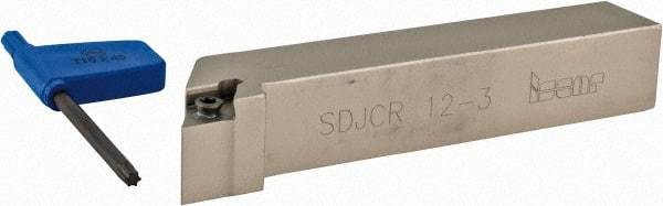 Iscar - SDJC, Right Hand Cut, 3/4" Shank Height x 3/4" Shank Width, Neutral Rake Indexable Turning Toolholder - 4-1/2" OAL, DC.. Insert Compatibility, Series Isoturn - Eagle Tool & Supply