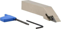 Iscar - SVJC, Left Hand Cut, 93° Lead Angle, 3/4" Shank Height x 3/4" Shank Width, Neutral Rake Indexable Turning Toolholder - 4-1/2" OAL, VC..33.. Insert Compatibility, Series Isoturn - Eagle Tool & Supply