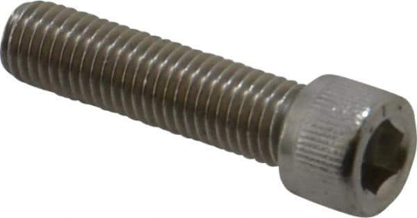 Value Collection - 1/4-28 UNF Hex Socket Drive, Socket Cap Screw - Grade 316 Stainless Steel, Uncoated, 1" Length Under Head - Eagle Tool & Supply
