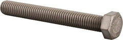Value Collection - 1/2-13 UNC, 4" Length Under Head Hex Head Cap Screw - Fully Threaded, Grade 316 Stainless Steel, Uncoated, 3/4" Hex - Eagle Tool & Supply