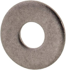 Value Collection - #2 Screw, Grade 316 Stainless Steel Standard Flat Washer - 3/32" ID x 1/4" OD, 0.025" Thick, Plain Finish - Eagle Tool & Supply